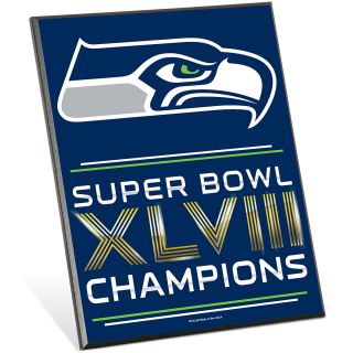 Wincraft Seattle Seahawks Super Bowl 48 Champions 8x10 Easel Back Wood Sign