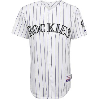 Majestic Athletic Colorado Rockies Blank Authentic Home Cool Base Jersey   Size