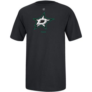 REEBOK Mens Dallas Stars Primary Logo Short Sleeve T Shirt   Size Large, Black