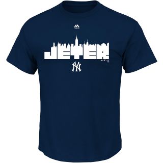MAJESTIC ATHLETIC Mens New York Yankees Derek Jeter Skyline Short Sleeve T 