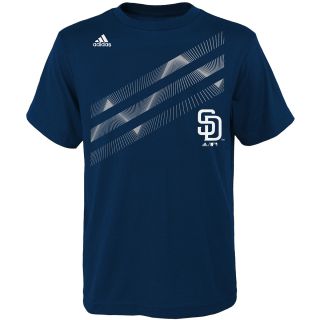 adidas Youth San Diego Padres Laser Field Short Sleeve T Shirt   Size Medium