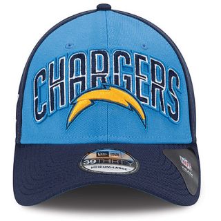 NEW ERA Mens San Diego Chargers Draft 39THIRTY Stretch Fit Cap   Size M/l,