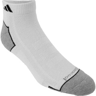 adidas Mens Sport Performance Low Cut Socks   2 Pack   Size Large, White/black