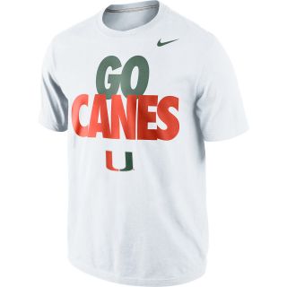 NIKE Mens Miami Hurricanes Go Canes Local Short Sleeve T Shirt   Size Xl,