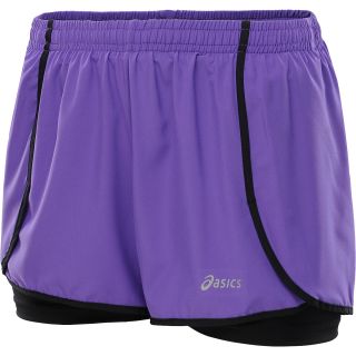 ASICS Womens Diana Core Running Shorts   Size Large, Purple