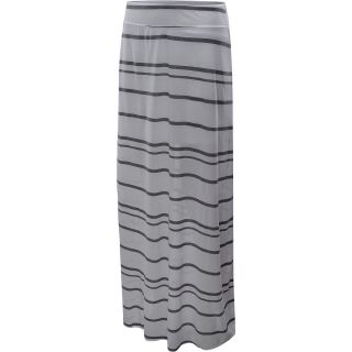 SOYBU Womens Willow Maxi Skirt   Size Large, White Stripe