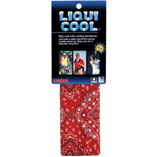 Unique LiquiCool Cooling Bandanna, Red Print (LIQ RP)