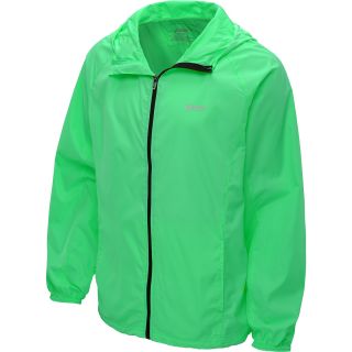 ASICS Mens Packable Jacket   Size Medium, Green/black