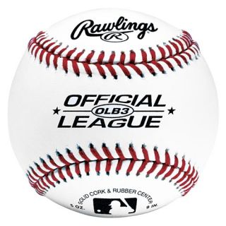 Rawlings OLB3 Practice Baseball Dozen in Mesh Bag, White