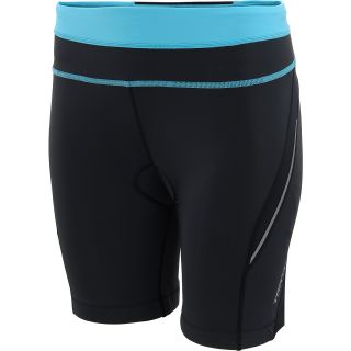 TRAYL Womens Elite Ryde Cycling Shorts   Size Large, Caviar/blue