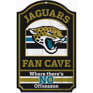 Wincraft Jacksonville Jaguars Fan Cave 11x17 Wooden Sign (05473013)