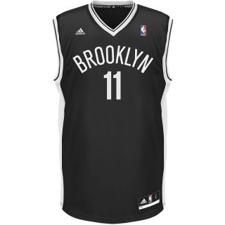 adidas Mens Brooklyn Nets Brook Lopez Replica Road Jersey   Size Large, Black