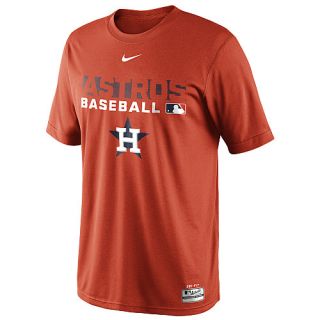 NIKE Mens Houston Astros AC Dri FIT Legend Team Issue Short Sleeve T Shirt  