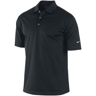 NIKE Mens Stretch Tech Golf Polo   Size Small, Black/white