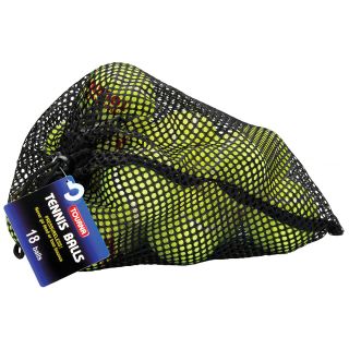 Unique 18 Pack Mesh Bag of Pressureless Tennis Balls   Size Each (EPTB 18)