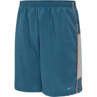 NIKE Mens 9 Woven Warm Up Running Shorts   Size Small, Military Blue/blue