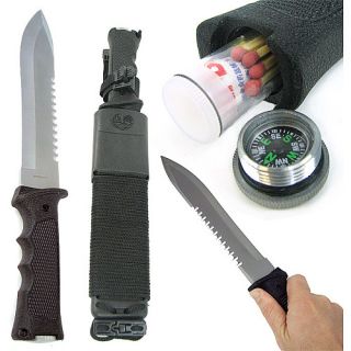 14 Inch Heavy Duty Survival Knife w/ Plastic Molded Sheath (25 2044)
