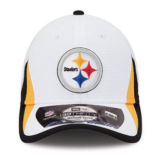 NEW ERA Mens Pittsburgh Steelers Training Camp 39THIRTY Stretch Fit Cap   Size