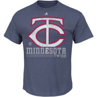 MAJESTIC ATHLETIC Mens Minnesota Twins 6th Inning Short Sleeve T Shirt   Size