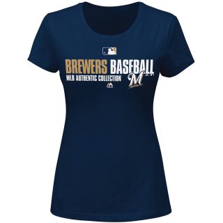 MAJESTIC ATHLETIC Womens Milwaukee Brewers Team Favorite Authentic Collection
