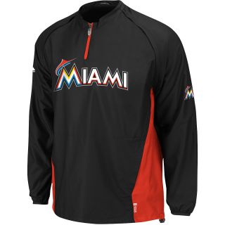 Majestic Mens Miami Marlins Gamer Jacket   Size Large, Miami Marlins