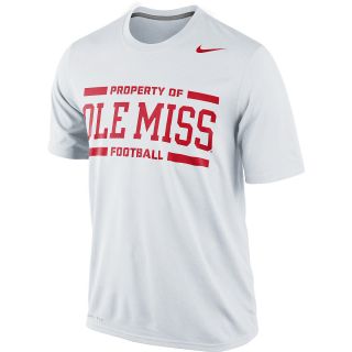 NIKE Mens Mississippi Rebels Practice Legend Short Sleeve T Shirt   Size