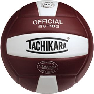 Tachikara SV18S Composite Leather Volley Ball, Scarlet/white/royal (SV18S.SWR)