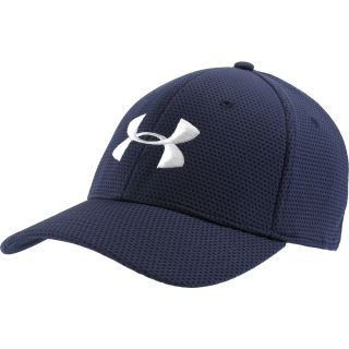 UNDER ARMOUR Mens Blitzing Stretch Fit Cap   Size M/l, Midnight/white