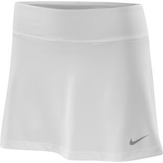 NIKE Womens Straight Knit Skirt   Size Large, White/silver
