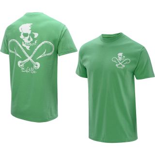 SALT LIFE Mens Skull & Hooks Short Sleeve T Shirt   Size Xl, Green