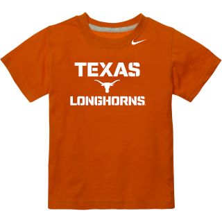 NIKE Youth Texas Longhorns Practice Short Sleeve T Shirt   Size Medium, Texas