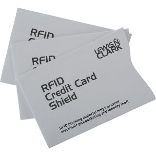 LEWIS N CLARK RFID Credit Card Shields   3 Pack, Beige
