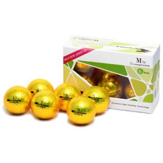 Chromax M1X Golf Balls 6 pack, Gold (BCM1X6 GOLD)