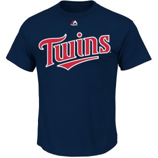 MAJESTIC ATHLETIC Mens Minnesota Twins Joe Mauer Player Name And Number T 