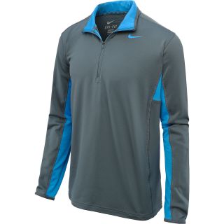 NIKE Mens Grid 1/2 Zip Top   Size Small, Armory Slate/blue