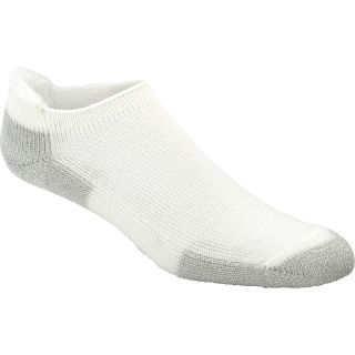 THORLO Mens J Thick Cushion Lo Cut Running Socks   Size Medium, White/multi