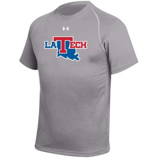 UNDER ARMOUR Youth Louisiana Tech Bulldog Tech T Shirt   Size Small, Grey