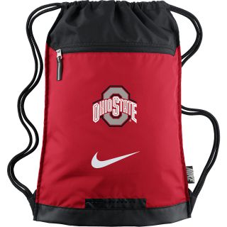 NIKE Ohio State Buckeyes Training Drawsting Backpack, Red
