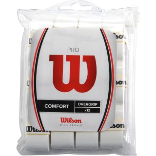 WILSON Pro Overgrip   White   12 Pack