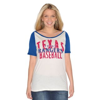 G III Womens Texas Rangers Dinger Short Sleeve T Shirt   Size Large