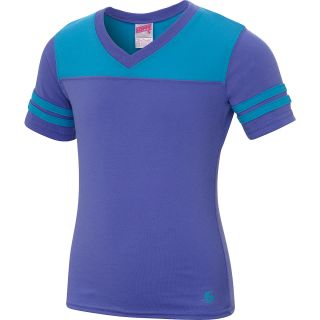 SOFFE Girls No Sweat JV Football Short Sleeve T Shirt   Size Medium,