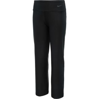 NIKE Girls Regular Fit Training Pants   Size Small, Black/grey