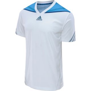 adidas Mens adiZero Short Sleeve Tennis T Shirt   Size Xl, White/night