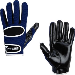 Cutters C TACK Football Receiver Gloves   Size Large, Navy (017 A 07 L)