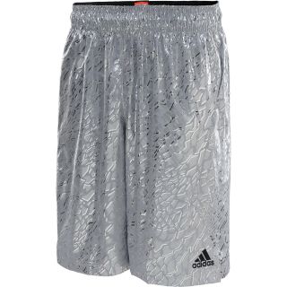 adidas Mens CrazyLight 3 Basketball Shorts   Size Large, Grey/black