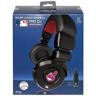 iHip Cleveland Indians Pro DJ Headphones with Microphone (HPBBCLEDJPRO)