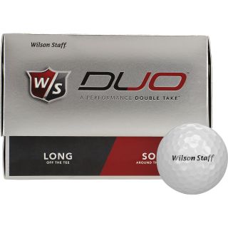 WILSON STAFF Duo Golf Balls   12 Pack, White