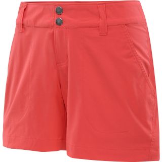 COLUMBIA Womens Saturday Trail Shorts   Size 4, Red Hibiscus
