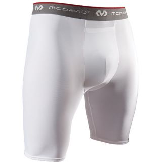 McDavid Adult Compression Support Short   Size Small, White (710CR W S)