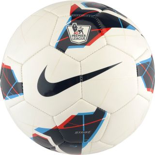 NIKE Strike Premier League Soccer Ball   Size 3, White/blue